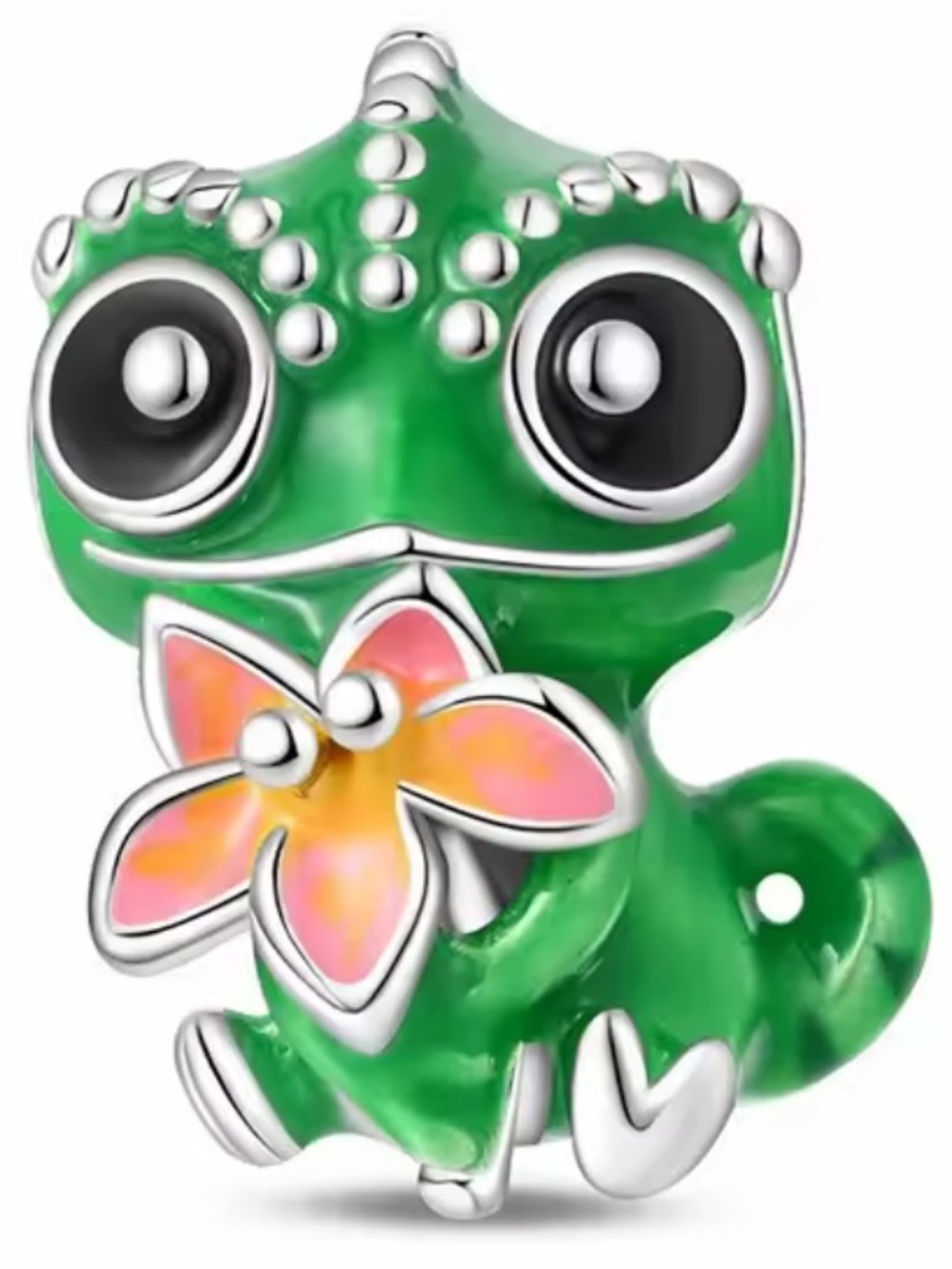 NWOT Disney Tangled Pascal Chameleon Charm Sterling Silver 925